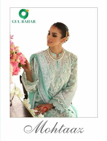 GUL BAHAR MOHTAAZ PAKISTANI SUITS LATEST CATALOGUE 2021