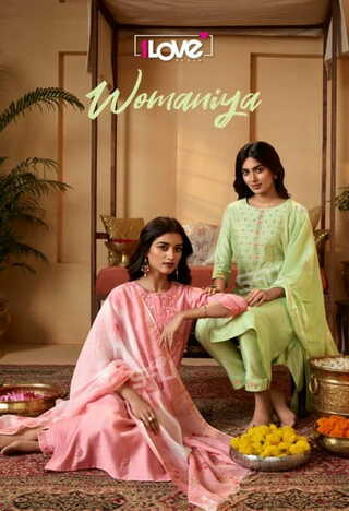 S4U WOMANIYA W-1 TO W-7 SERIES KURTI PANT WITH DUPATTA LATEST CATALOGUE