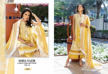 SHREE FABS SOBIA NAZIR LAWN COLLECTION VOL 8 2285 TO 2290 SERIES PAKISTANI SUITS