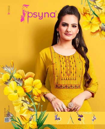 PSYNA PARI VOL 9 RAYON SLUB KURTIS MANUFACTURER