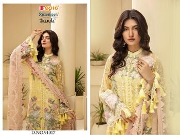 FEPIC ROSEMEEN TRENDS 91016 TO 91019 PAKISTANI SUITS WHOLESALER SURAT