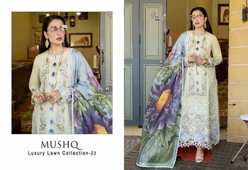 SHREE FABS MUSHQ LUXURY LAWN COLLECTION 23 2590 TO 2595 SERIES PAKISTANI SUITS