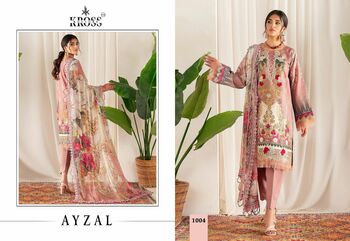 KROSS KULTURE AYZAL COTTON PRINT EMBROIDERY PAKISTANI SUITS WHOLESALER