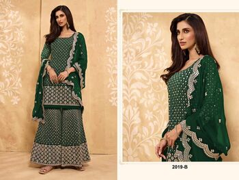 PEHNAVA PLAZZO D.N .2019 HEAVY GEORGETTE PAKISTANI SUITS