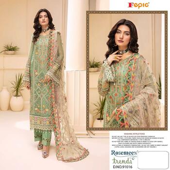 FEPIC ROSEMEEN TRENDS 91016 TO 91019 PAKISTANI SUITS WHOLESALER SURAT