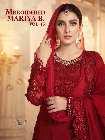 SHREE FABS MBROIDERED MARIYA B VOL 15 DESIGNER PAKISTANI SUITS