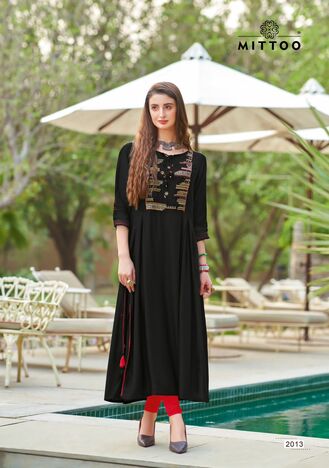 MITTOO MULBERRY RAYON KURTI CATALOGUE WHOLESALER IN SURAT