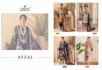 KROSS KULTURE AYZAL COTTON PRINT EMBROIDERY PAKISTANI SUITS WHOLESALER