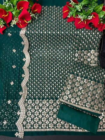 PEHNAVA PLAZZO D.N .2019 HEAVY GEORGETTE PAKISTANI SUITS