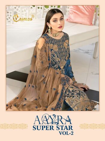 COSMOS AAYRA SUPERSTAR VOL 2 PAKISTANI SUITS WHOLESALER SURAT