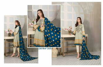 HALA ZAFIRA VOL 2 EXCLUSIVE HEAVY LAWN KARACHI SUITS SURAT