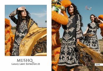 SHREE FABS MUSHQ LUXURY LAWN COLLECTION 23 2590 TO 2595 SERIES PAKISTANI SUITS