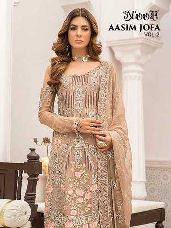 NOOR AASIM JOFA VOL 2 GEORGETTE PAKISTANI SUITS LATEST CATALOGUE