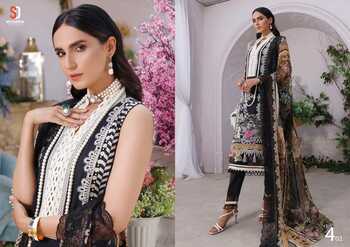 SHRADDHA DESIGNER FIRDOUS VOL 4 LAWN COTTON PRINTED PAKISTANI SUITS