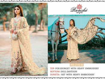 RAMSHA R276 NX PAKISTANI SUITS LATEST CATALOGUE 2021