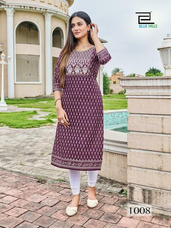 BLUE HILLS FESTIVAL NIGHT SHORT VOL 1 EMBROIDERY KURTIS 