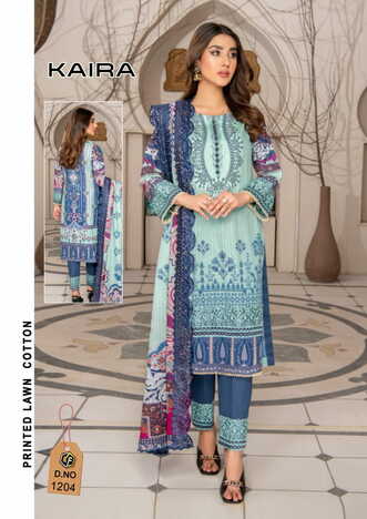 KEVAL FAB KAIRA LUXURY LAWN VOL 12 KARACHI SUITS ONLINE SUPPLIER