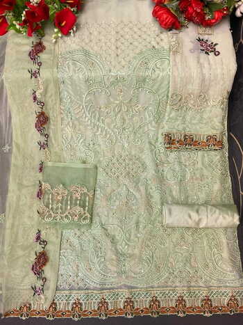 AL KARAM 1902 GEORGETTE PAKISTANI SUITS NEW CATALOGUE