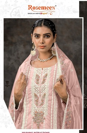  FEPIC ROSEMEEN C 1680 GEORGETTE PAKISTANI SALWAR SUITS WHOLESALER IN SURAT