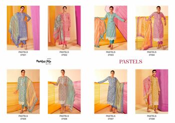 MUMTAZ ARTS PASTELS LAWN CAMBRIC COTTON DIGITAL PRINT SUITS SURAT