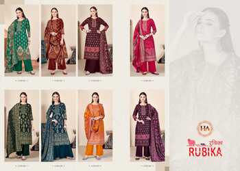 HARSHIT RUBIKA PASHMINA WINTER SUITS LATEST CATALOGUE