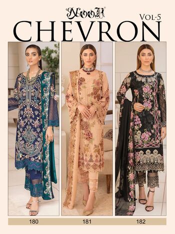 NOOR CHEVRON VOL 5  PAKISTANI GEORGETTE SALWAR KAMEEZ