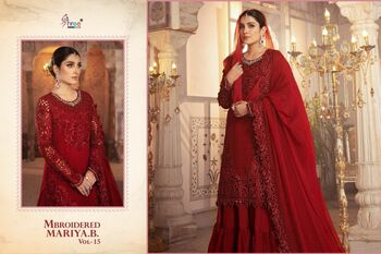 SHREE FABS MBROIDERED MARIYA B VOL 15 DESIGNER PAKISTANI SUITS