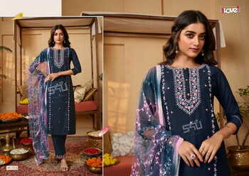 S4U WOMANIYA W-1 TO W-7 SERIES KURTI PANT WITH DUPATTA LATEST CATALOGUE