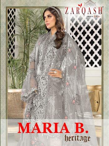 ZARQASH MARIYA B HERITAGE Z 2081 PAKISTANI SUITS WHOLESALE