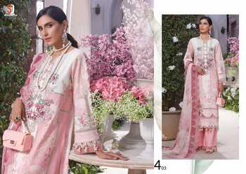 SHRADDHA DESIGNER FIRDOUS VOL 4 LAWN COTTON PRINTED PAKISTANI SUITS