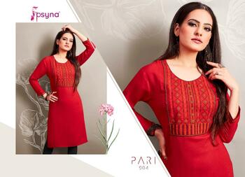 PSYNA PARI VOL 9 RAYON SLUB KURTIS MANUFACTURER