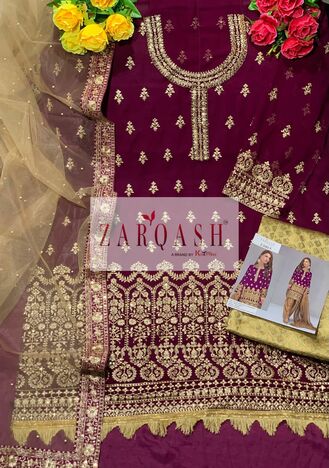 ZARQASH ROYAL SOIREE Z 2092 GEORGETTE PAKISTANI SUITS