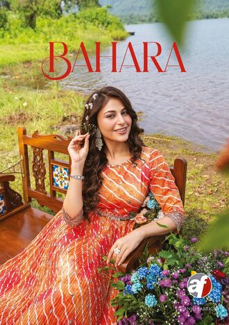 ANJU FABRICS BAHARA DESIGNER HANDWORK KURTI SET WITH BELT LATEST COLLECTION