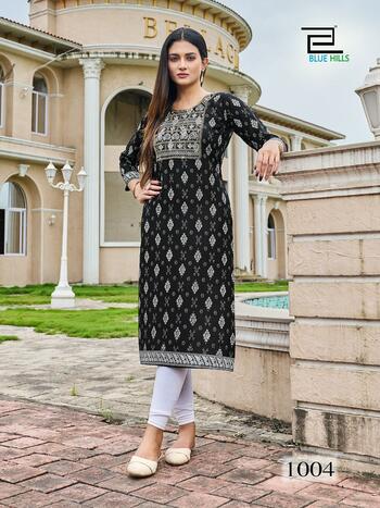 BLUE HILLS FESTIVAL NIGHT SHORT VOL 1 EMBROIDERY KURTIS 