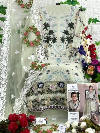 AL KHUSHBU MARYAM HUSSAIN VOL 2 CAMBRIC COTTON PAKISTANI SUITS WHOLESALE