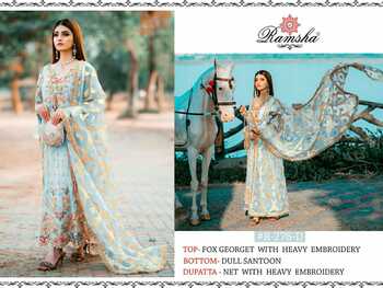 RAMSHA R276 NX PAKISTANI SUITS LATEST CATALOGUE 2021