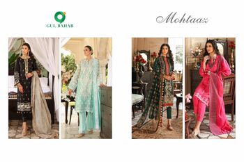 GUL BAHAR MOHTAAZ PAKISTANI SUITS LATEST CATALOGUE 2021