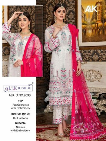 AL KHUSHBU MARIA VOL 1 GEORGETTE PAKISTANI SUITS CATALOGUE