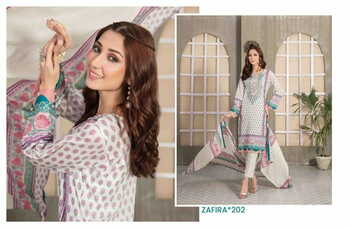 HALA ZAFIRA VOL 2 EXCLUSIVE HEAVY LAWN KARACHI SUITS SURAT