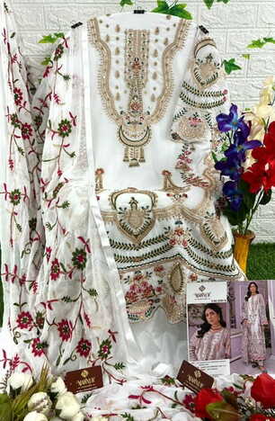 MAHNUR FASHION MAHNUR VOL 23 GEORGETTE PAKISTANI SUITS AT SURAT