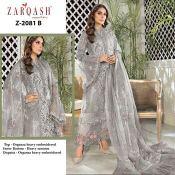 ZARQASH MARIYA B HERITAGE Z 2081 PAKISTANI SUITS WHOLESALE