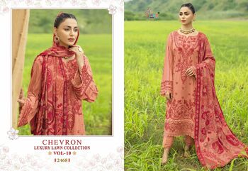 SHREE FABS CHEVRON LUXURY LAWN COLLECTION VOL 10 2462 TO 2468 SERIES PAKISTANI SUITS