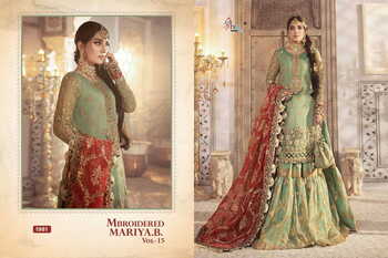 SHREE FABS MBROIDERED MARIYA B VOL 15 DESIGNER PAKISTANI SUITS