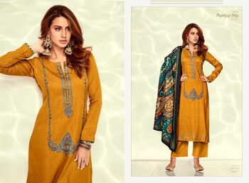 MUMTAZ ARTS HAYATT JAM SATIN DIGITAL PRINTED SUITS SUPPLIER SURAT