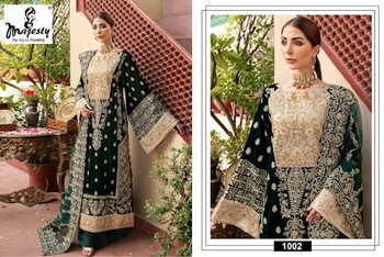 MAJESTY ANAYA VELVET EMROIDERY PAKISTANI SUITS WINTER COLLECTION