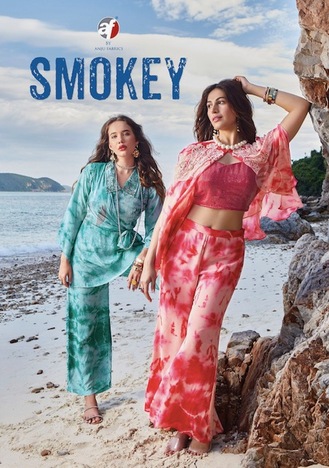 ANJU FABRICS SMOKEY HANDWORK DESIGNER COLLECTION 2023