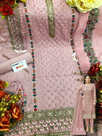 FEPIC ROSEMEEN 5212 SERIES GEORGETTE PAKISTANI SUITS CATALOGUE