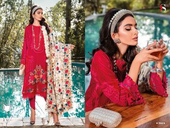 DEEPSY SUITS MARIA B LAWN 22 4 1939 TO 1945 SERIES PAKISTANI SUITS CATALOGUE