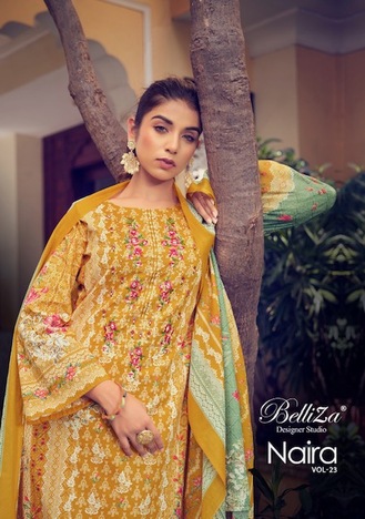 BELLIZA NAIRA VOL 23 COTTON  DIGITAL PRINT SALWAR SUITS DISTRIBUTOR IN SURAT