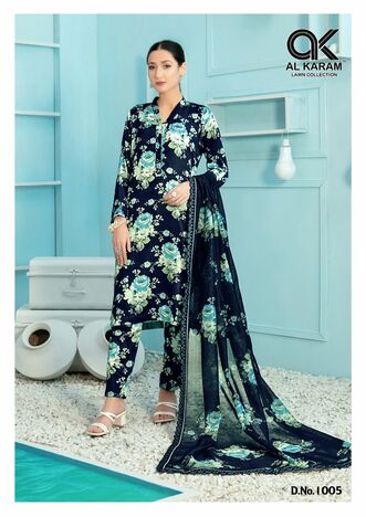 AL KARAM TEHREEM PURE CAMBRIC DIGITAL PRINT KARACHI SUITS